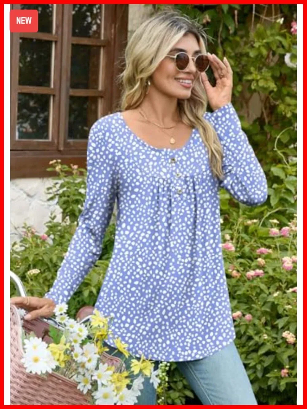 2 Piece Pajama Set Long Sleeve Top and Pant with Pockets Lounge Sleepwear